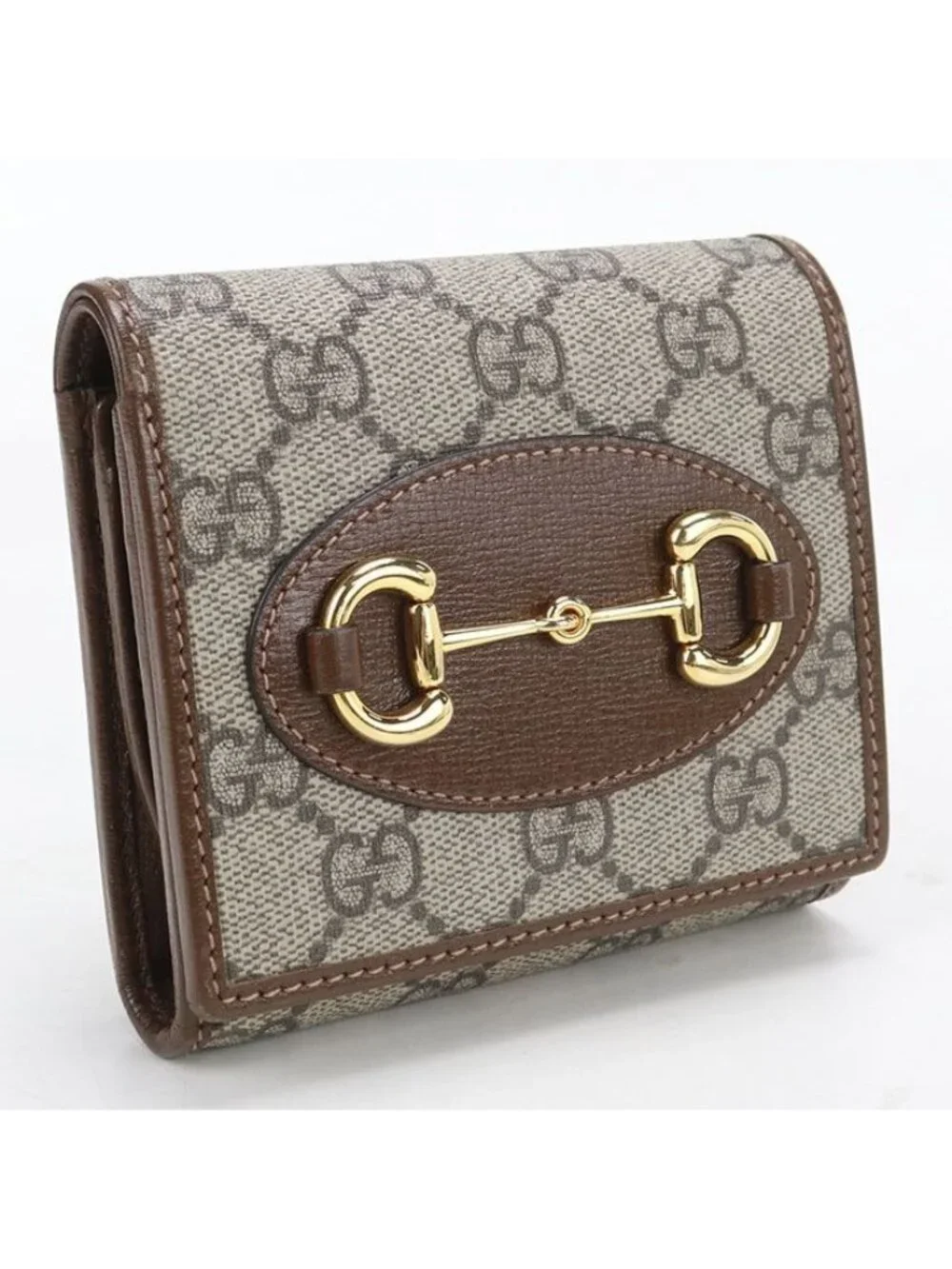 Gucci Compact Wallet Horsebit Bifold GG Supreme